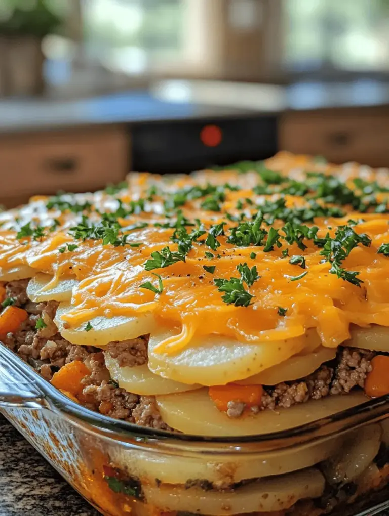 In the realm of comfort food, few dishes evoke the same warmth and nostalgia as a hearty casserole. These one-dish wonders have a special place in family gatherings and weeknight dinners, serving not just as sustenance but as a means to bring loved ones together. The Flavor-Packed Hamburger Potato Casserole is a quintessential example of this culinary tradition, combining rich flavors and easy preparation into a satisfying meal that pleases both the palate and the spirit.