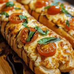 To achieve the perfect Cheesy Garlic Caprese Bread, it's essential to understand the key ingredients that contribute to its deliciousness. Let's take a closer look at each component and how they play a role in creating this mouthwatering dish.