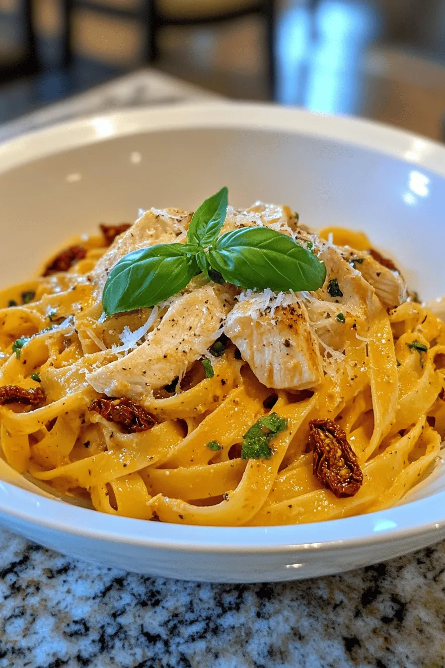 Creamy Sun Dried Tomato Chicken Pasta is a delightful dish that combines the richness of creamy sauce with the tangy sweetness of sun-dried tomatoes, creating an irresistible meal that appeals to both the eye and the palate. This recipe embodies comfort food at its finest, making it a go-to choice for busy weeknights and special gatherings alike. With its luscious texture and burst of flavor, it has the ability to transport you to an Italian trattoria, where every bite feels like a warm embrace.