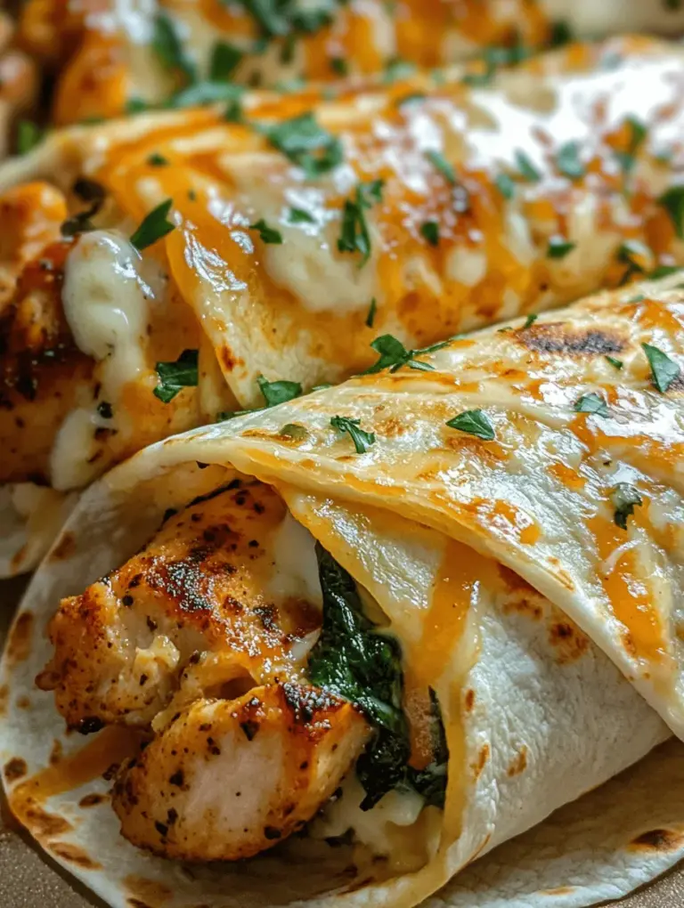 Understanding the components that go into your meal is essential for both flavor and nutrition. Each ingredient in the Cheesy Garlic Chicken Wraps serves a specific purpose, contributing to the dish's overall taste and health benefits. Let’s break down each ingredient used in this recipe, highlighting their roles and advantages.