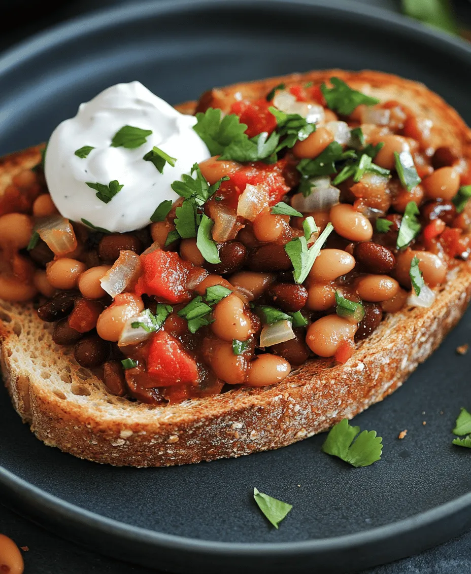 Looking for a hearty breakfast that is both flavorful and nutritious? Savory Spiced Beans on Toast is the perfect dish to start your day. This delightful meal not only tantalizes your taste buds but also packs a nutritional punch that keeps you energized throughout the morning. With its rich blend of spices and wholesome ingredients, this recipe is an excellent choice for anyone seeking a healthy yet satisfying breakfast option.