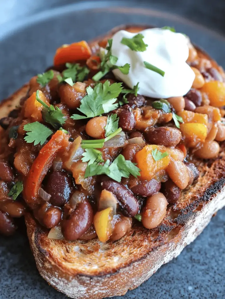 Looking for a hearty breakfast that is both flavorful and nutritious? Savory Spiced Beans on Toast is the perfect dish to start your day. This delightful meal not only tantalizes your taste buds but also packs a nutritional punch that keeps you energized throughout the morning. With its rich blend of spices and wholesome ingredients, this recipe is an excellent choice for anyone seeking a healthy yet satisfying breakfast option.