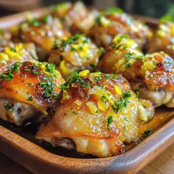 If you’re on the lookout for a quick and flavorful meal that will impress your family and friends, look no further than Zesty Lemon Garlic Air Fryer Chicken Thighs. This dish is perfect for busy home cooks who want to whip up something delicious without spending hours in the kitchen. The combination of vibrant lemon and aromatic garlic creates a mouthwatering flavor profile that elevates the humble chicken thigh to something truly special.