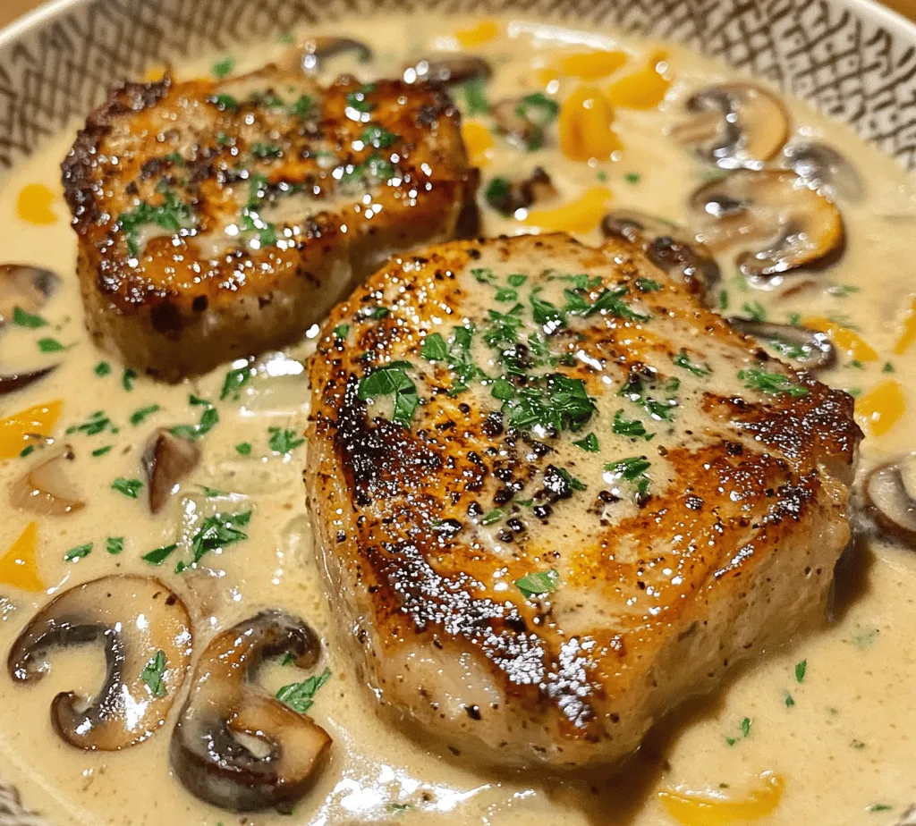 When it comes to comfort food, few dishes can rival the heartwarming appeal of Savory Cream of Mushroom Soup Pork Chops. This dish seamlessly combines tender, juicy pork chops with a rich and creamy mushroom soup, creating a symphony of flavors that is as satisfying as it is delicious. Ideal for family dinners or special occasions, this recipe not only embraces the essence of home-cooked meals but also brings a sense of nostalgia that resonates with many. The creamy mushroom sauce envelops the pork, enhancing its natural flavors and making each bite a comforting experience.