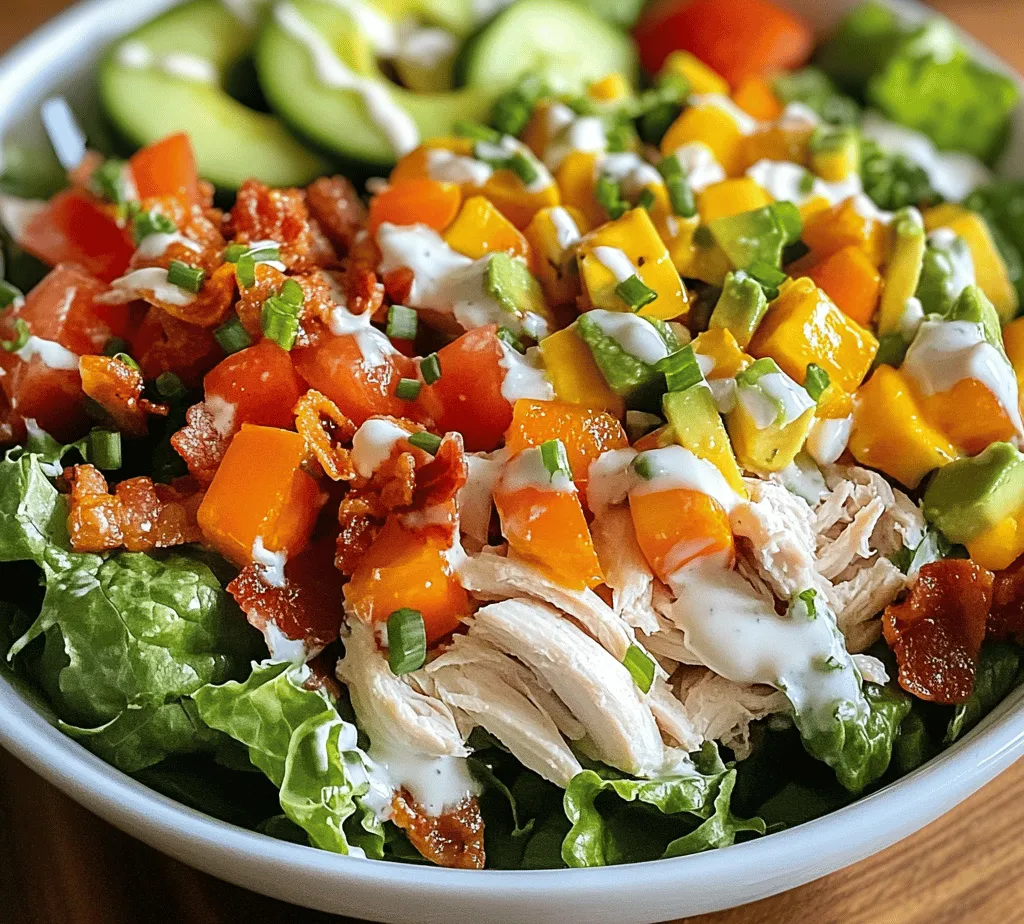 As summer rolls around, our cravings for fresh and nutritious meals tend to peak, and what better way to satisfy those cravings than with a Crisp & Colorful BLT Chicken Salad? This delightful dish combines the classic flavors of a BLT sandwich—bacon, lettuce, and tomato—with the hearty addition of chicken, transforming it into a satisfying salad that is perfect for lunch or a light dinner. Whether you’re hosting a summer barbecue or looking for a quick meal prep option, this salad's vibrant colors and mouthwatering flavors will steal the show.