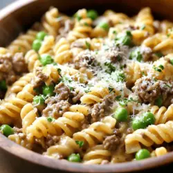 To create the perfect Stovetop Creamy Ground Beef Pasta, it's crucial to understand the key ingredients that contribute to its deliciousness. Each component plays an essential role in developing flavor and texture, making this dish a standout choice for any home cook.