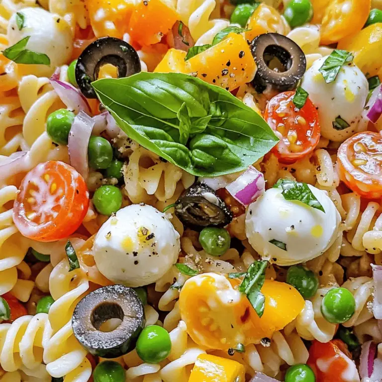 Italian pasta salad is a beloved dish known for its vibrant flavors and versatility, making it an ideal choice for various occasions, from casual weeknight dinners to festive gatherings and potlucks. Its creamy texture combined with fresh ingredients creates a delightful experience for both the palate and the eyes. This dish is not only appealing but also incredibly easy to prepare, allowing even novice cooks to impress their friends and family.