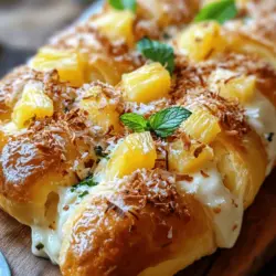 If you're looking for a delightful and tropical twist on traditional pastries, the King’s Hawaiian Cheesecake Danish is a must-try! This unique recipe combines the fluffy sweetness of King’s Hawaiian rolls with a creamy cheesecake filling, tropical pineapple, and a touch of coconut to create an indulgent treat that’s perfect for breakfast, brunch, or dessert. Not only is it a feast for the eyes, but it also tantalizes the taste buds with its blend of flavors and textures.