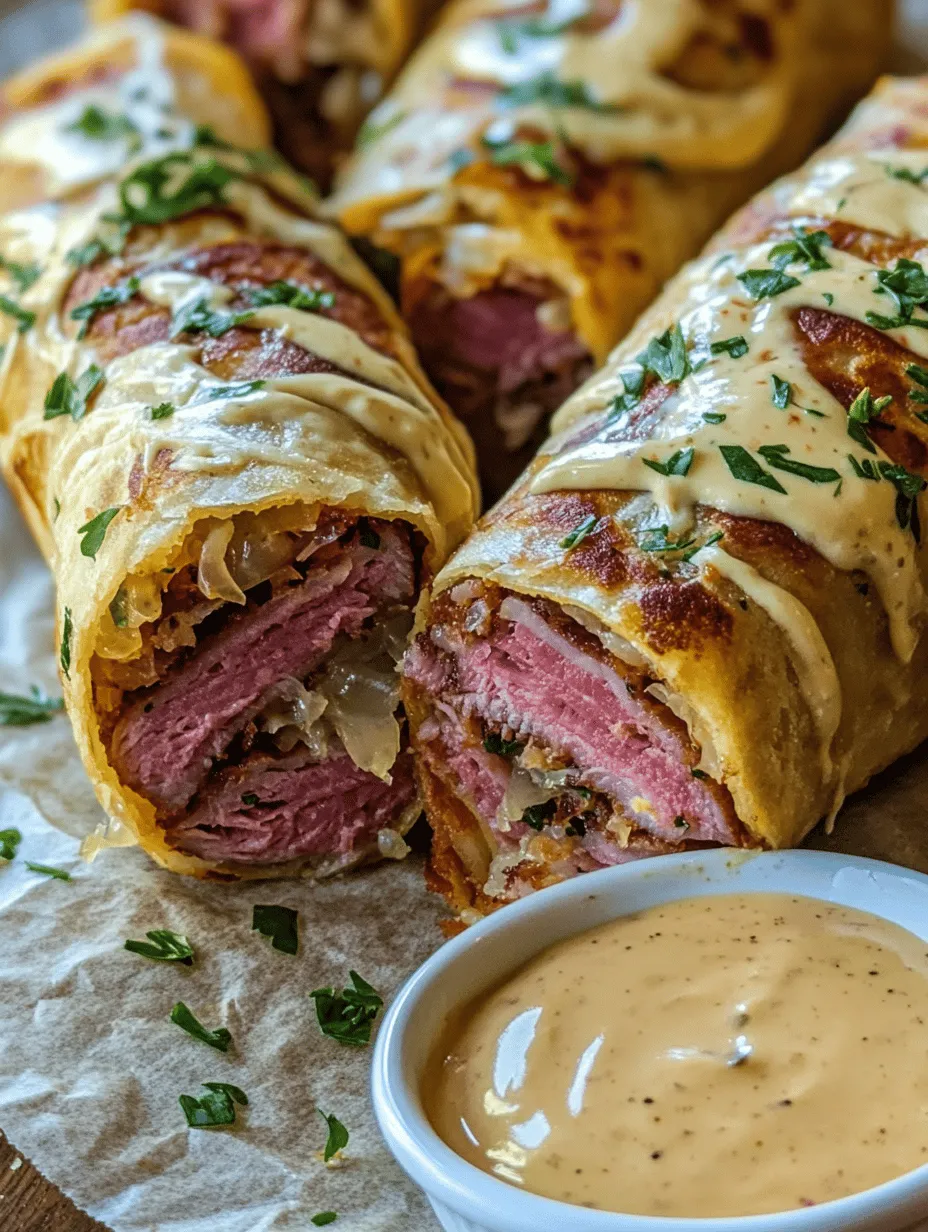 Understanding the joy of comfort food often leads us to discover unique recipes that bring layers of flavor and satisfaction to our plates. One such dish is the Pastrami Paradise Rolls, a delightful twist on traditional pastrami sandwiches. These rolls combine the savory richness of pastrami with the tangy crunch of sauerkraut, enveloped in a warm whole wheat tortilla and grilled to perfection. The result is a handheld feast that is not only satisfying but also full of taste and texture.