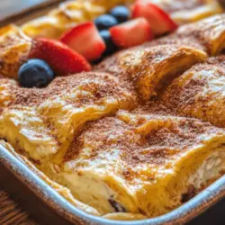 If you're searching for a dessert that beautifully marries the creaminess of cheesecake with the flaky goodness of crescent rolls, look no further than the Cheesecake Crescent Rolls Casserole. This delightful dish offers a unique twist on traditional cheesecake, transforming it into a warm, comforting casserole that is as easy to prepare as it is delicious. Whether you're hosting a gathering or looking for a sweet treat to enjoy with your family, this casserole has you covered.