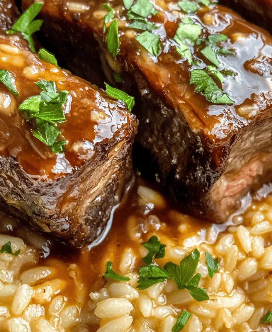 There's something undeniably comforting about a plate of tender, juicy short ribs paired with a creamy, luscious risotto. The combination of succulent slow-cooked beef and rich, cheesy rice creates a symphony of flavors and textures that can elevate any dining experience. In this recipe for Succulent Short Ribs Slow-Cooked in Cola with Creamy Parmesan Risotto, we explore a unique twist on traditional short rib preparation—using cola as a key ingredient. This innovative approach not only enhances the richness of the dish but also brings a delightful sweetness that perfectly balances the savory notes of the meat.