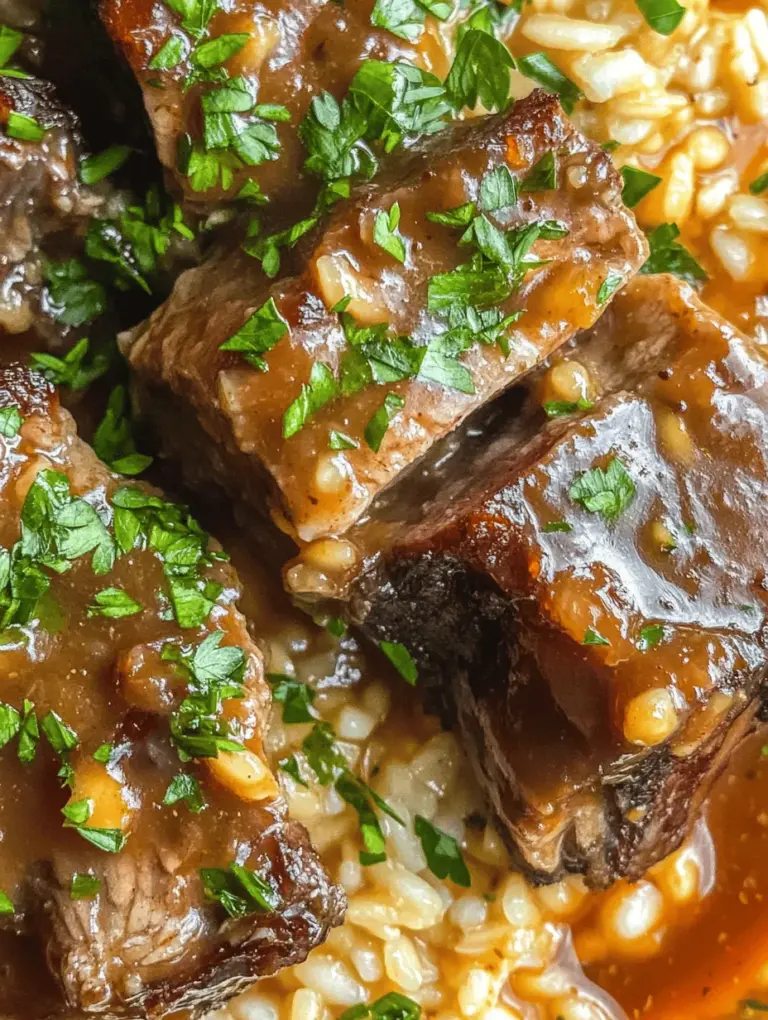 There's something undeniably comforting about a plate of tender, juicy short ribs paired with a creamy, luscious risotto. The combination of succulent slow-cooked beef and rich, cheesy rice creates a symphony of flavors and textures that can elevate any dining experience. In this recipe for Succulent Short Ribs Slow-Cooked in Cola with Creamy Parmesan Risotto, we explore a unique twist on traditional short rib preparation—using cola as a key ingredient. This innovative approach not only enhances the richness of the dish but also brings a delightful sweetness that perfectly balances the savory notes of the meat.