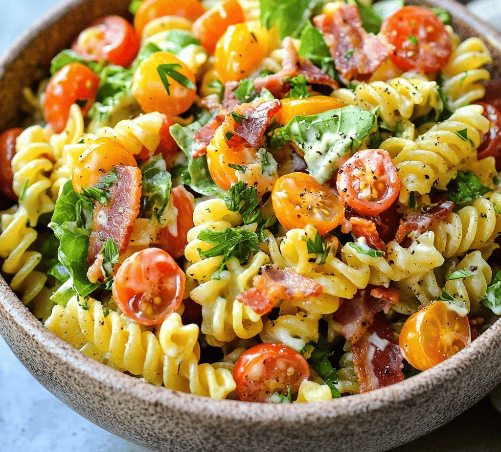 The BLT Pasta Salad is a delightful fusion of flavors inspired by the beloved BLT sandwich. This modern take on a classic favorite combines the rich taste of crispy bacon, fresh vegetables, and hearty pasta, making it an irresistible dish that appeals to both the eyes and the palate. Perfect for gatherings, picnics, and even easy weeknight dinners, this pasta salad captures the essence of summer while providing a satisfying meal any time of the year.