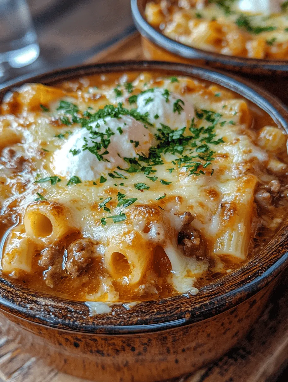 Every great recipe begins with quality ingredients, and Lasagna Soup Delight is no exception. Let’s take a closer look at the core components that come together to create this flavorful dish.