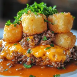 In recent years, casseroles have surged in popularity as a go-to option for family meals and social gatherings. This trend is largely due to their convenience and heartwarming flavors, making them an ideal choice for busy families striving to balance meal preparation with their hectic schedules. One standout among these beloved one-dish wonders is the Cheeseburger Tater Tot Casserole, a delightful fusion that marries the classic taste of cheeseburgers with the comforting texture of crispy tater tots.