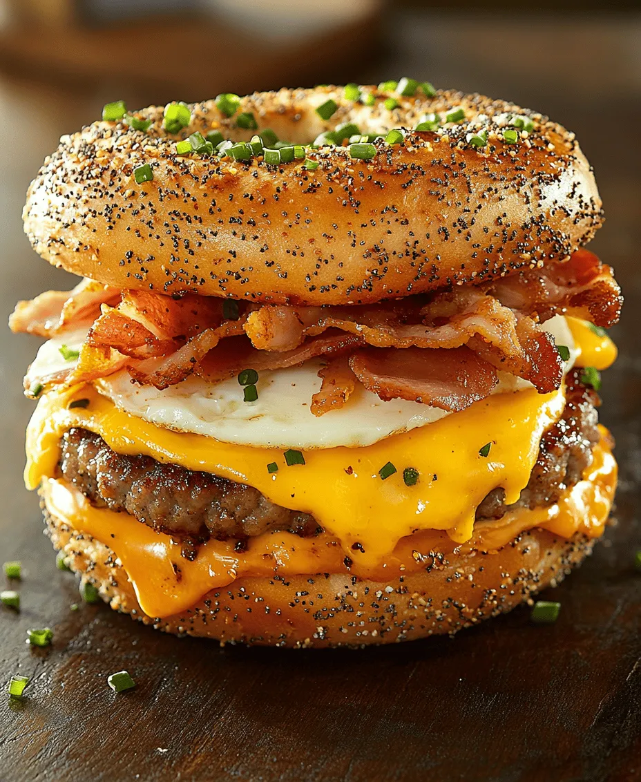 In recent years, the breakfast sandwich has emerged as a culinary trend that transcends traditional morning meals. From humble beginnings as a quick grab-and-go option, it has transformed into a gourmet delight that appeals to food enthusiasts and busy professionals alike. With its capacity to combine flavors, textures, and nutritional benefits, a hearty breakfast sandwich can set the tone for the day ahead. The Four Meat, Four Cheese Bagel Breakfast Sandwich is a perfect example of this trend, elevating the breakfast experience to new heights.