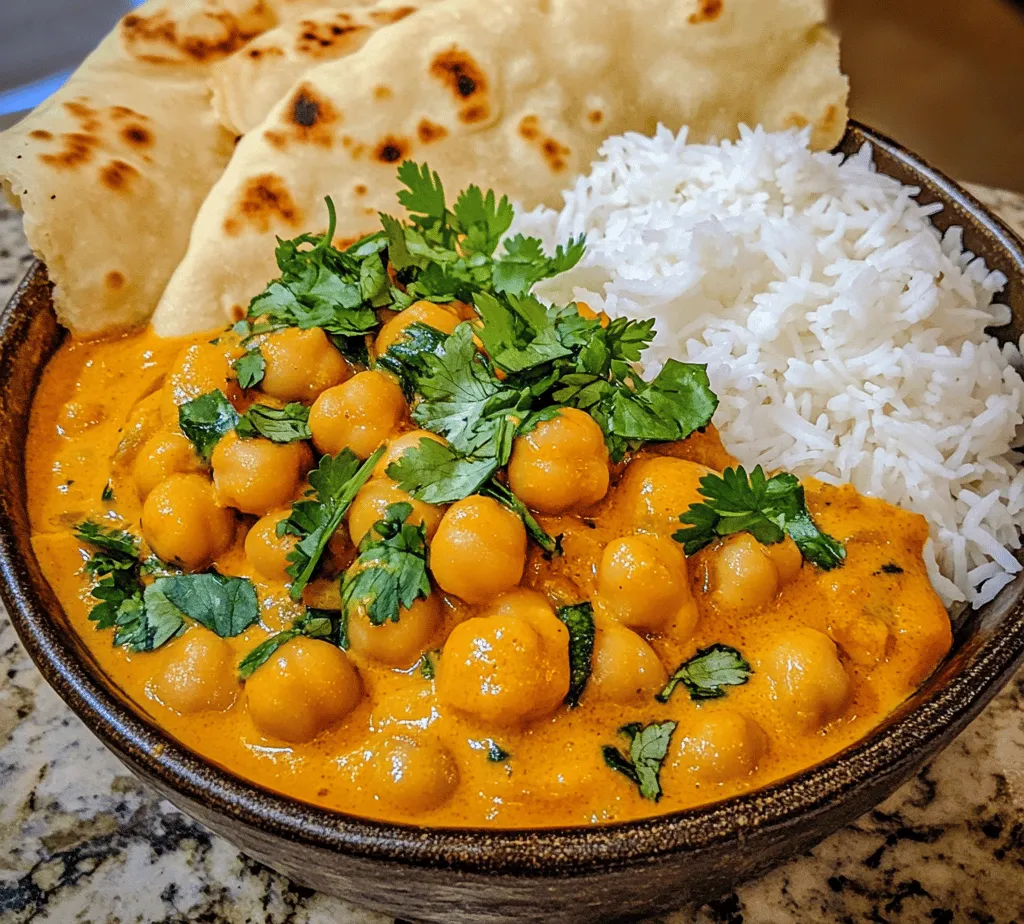 In today’s culinary landscape, plant-based meals are gaining immense popularity, and for good reason. They not only promote a healthier lifestyle but also contribute to environmental sustainability. Among the myriad of plant-based options available, <strong>Creamy Coconut Chickpea Curry</strong> stands out as a nourishing and flavorful dish that captivates the palate while providing a wealth of health benefits. This curry is not only satisfying but also incredibly easy to prepare, making it a perfect choice for both busy weeknights and leisurely weekend meals.” /></p>
</p>
<p>Creamy Coconut Chickpea Curry is not only a delight for the taste buds but also a powerhouse of health benefits. The use of coconut milk in this dish adds a rich texture and a unique flavor while offering numerous health advantages. Coconut milk is rich in healthy fats, particularly medium-chain triglycerides (MCTs), which are known to provide quick energy and support metabolic health. Additionally, coconut milk is loaded with antioxidants, which help combat oxidative stress and reduce inflammation in the body.</p>
</p>
<p>The ingredients in this curry—especially garlic, ginger, and greens—contribute essential vitamins and minerals. Garlic is known for its immune-boosting properties and contains compounds that can help lower blood pressure and cholesterol levels. Ginger, another star ingredient, is praised for its anti-inflammatory and digestive benefits, making it an excellent addition for those with gastrointestinal issues. Leafy greens, such as spinach or kale, provide vital nutrients like iron, calcium, and vitamins A and C, all of which support overall health and vitality.</p>
</p>
<p>When combined, these ingredients create a dish that fits seamlessly into a balanced diet. The protein from chickpeas supports muscle growth and repair, while the healthy fats from coconut milk provide satiety and energy, making this curry a complete meal that nourishes the body.</p>
</p>
<h3>Variations and Customizations</h3>
</p>
<p>One of the joys of cooking is the ability to adapt recipes to suit personal tastes and dietary needs. For those seeking alternative proteins, consider substituting chickpeas with tofu or tempeh. Both options provide a hearty texture and absorb the flavors of the curry beautifully. Tofu, when pressed and cubed, can add a delightful bite, while tempeh contributes a nutty flavor and is packed with protein and probiotics.</p>
</p>
<p>Spice enthusiasts might want to enhance the heat of the dish. This can be easily achieved by adding more red pepper flakes or substituting with different curry powders. Experimenting with various blends like Madras curry or garam masala can also introduce new flavor profiles. For those who enjoy a bit more complexity, adding fresh chilies or a touch of cayenne can elevate the dish to new heights.</p>
</p>
<p>Seasonal vegetables can also enrich your Creamy Coconut Chickpea Curry. In summer, consider adding zucchini, bell peppers, or corn for a fresh twist. In fall or winter, root vegetables like sweet potatoes, carrots, or butternut squash can add heartiness and a hint of sweetness. The versatility of this recipe allows for endless customization based on what’s in season or your personal preference.</p>
</p>
<p>For those following a vegan or gluten-free diet, this curry is naturally accommodating. The ingredients listed in the recipe are entirely plant-based and gluten-free, making it a perfect choice for a variety of dietary lifestyles.</p>
</p>
<h3>Serving Suggestions and Pairings</h3>
</p>
<p>To truly enjoy the Creamy Coconut Chickpea Curry, consider serving it with traditional accompaniments that complement its rich flavors. Steamed basmati or jasmine rice is a classic pairing, providing a fluffy base for the curry. Alternatively, naan bread or flatbreads can be delightful for scooping up the creamy sauce, adding a satisfying texture to every bite.</p>
</p>
<p>When presenting this dish, consider using a large, vibrant bowl and topping the curry with fresh herbs such as cilantro or parsley. A sprinkle of toasted coconut flakes or a wedge of lime can add a pop of color and freshness, enhancing visual appeal and flavor.</p>
</p>
<p>Meal prep enthusiasts will appreciate that this curry stores well. Leftovers can be refrigerated in an airtight container for up to three days, allowing the flavors to meld even further. For longer storage, consider freezing individual portions. Simply thaw in the refrigerator overnight before reheating gently on the stove or in a microwave.</p>
</p>
<h3>Cultural Significance of Curry Dishes</h3>
</p>
<p>Curry is a dish steeped in history, with roots that can be traced back to ancient civilizations. Originating in the Indian subcontinent, curry has evolved significantly across cultures, with each region adding its unique twist. From the fragrant curries of South Asia to the coconut-based curries of Thailand, the diversity within curry dishes reflects a rich tapestry of culinary traditions.</p>
</p>
<p>Chickpea curries, in particular, have gained popularity worldwide, becoming a staple in vegetarian and vegan diets. The rise of plant-based diets has sparked a renewed interest in legumes, and chickpeas have emerged as a favorite due to their versatility and nutritional profile. This dish not only honors traditional recipes but also adapts to modern dietary preferences, making it accessible to a global audience.</p>
</p>
<p>Understanding the flavor profiles associated with different regional curries can enrich your cooking experience. For instance, Indian curries often feature a blend of spices like cumin, coriander, and turmeric, while Thai curries may incorporate ingredients such as lemongrass, lime leaves, and galangal, resulting in a distinct aromatic quality. By experimenting with various spices and techniques, you can explore the rich world of curry and find your unique culinary voice.</p>
</p>
<h3>Conclusion</h3>
</p>
<p>The Creamy Coconut Chickpea Curry stands out for its simplicity, health benefits, and delectable flavor. It is a perfect example of how plant-based cooking can be both nutritious and satisfying. The use of coconut milk, garlic, ginger, and greens not only enhances the dish’s taste but also contributes to a balanced diet rich in essential nutrients.</p>
</p>
<p>We encourage you to explore the joys of plant-based cooking with this accessible recipe. Whether you are a seasoned chef or a beginner in the kitchen, this curry offers a wonderful opportunity to experiment with flavors, customize ingredients, and share a delicious meal with family and friends. Dive into the world of delicious and healthful eating, and enjoy every comforting bite of this creamy, aromatic curry!</p>
</div>