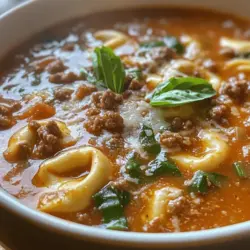 As the temperature drops and the days grow shorter, there’s nothing quite like a warm bowl of soup to wrap you in comfort. Enter the Cozy Slow Cooker Tomato Tortellini Soup with Ground Beef—a dish that embodies the essence of home-cooked goodness. This hearty soup combines the rich, savory flavors of ground beef with the bright acidity of tomatoes and the delightful chewiness of tortellini, making it an ideal meal for chilly evenings or family gatherings.