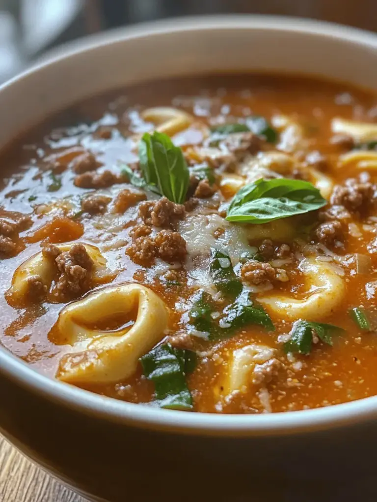 As the temperature drops and the days grow shorter, there’s nothing quite like a warm bowl of soup to wrap you in comfort. Enter the Cozy Slow Cooker Tomato Tortellini Soup with Ground Beef—a dish that embodies the essence of home-cooked goodness. This hearty soup combines the rich, savory flavors of ground beef with the bright acidity of tomatoes and the delightful chewiness of tortellini, making it an ideal meal for chilly evenings or family gatherings.