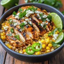 In the world of culinary delights, few dishes embody the perfect fusion of flavors quite like the Street Corn Chicken Rice Bowl. This vibrant meal brings together the comforting essence of jasmine rice, succulent chicken, and the sweet crunch of corn, all harmonized with zesty lime and savory feta cheese. Originating from the popular street food known as "elote" in Mexico, this dish serves as a tribute to the beloved flavors found in street vendors’ offerings. Whether you're looking for a quick weeknight dinner or a dish to impress your guests, this recipe ticks all the boxes.