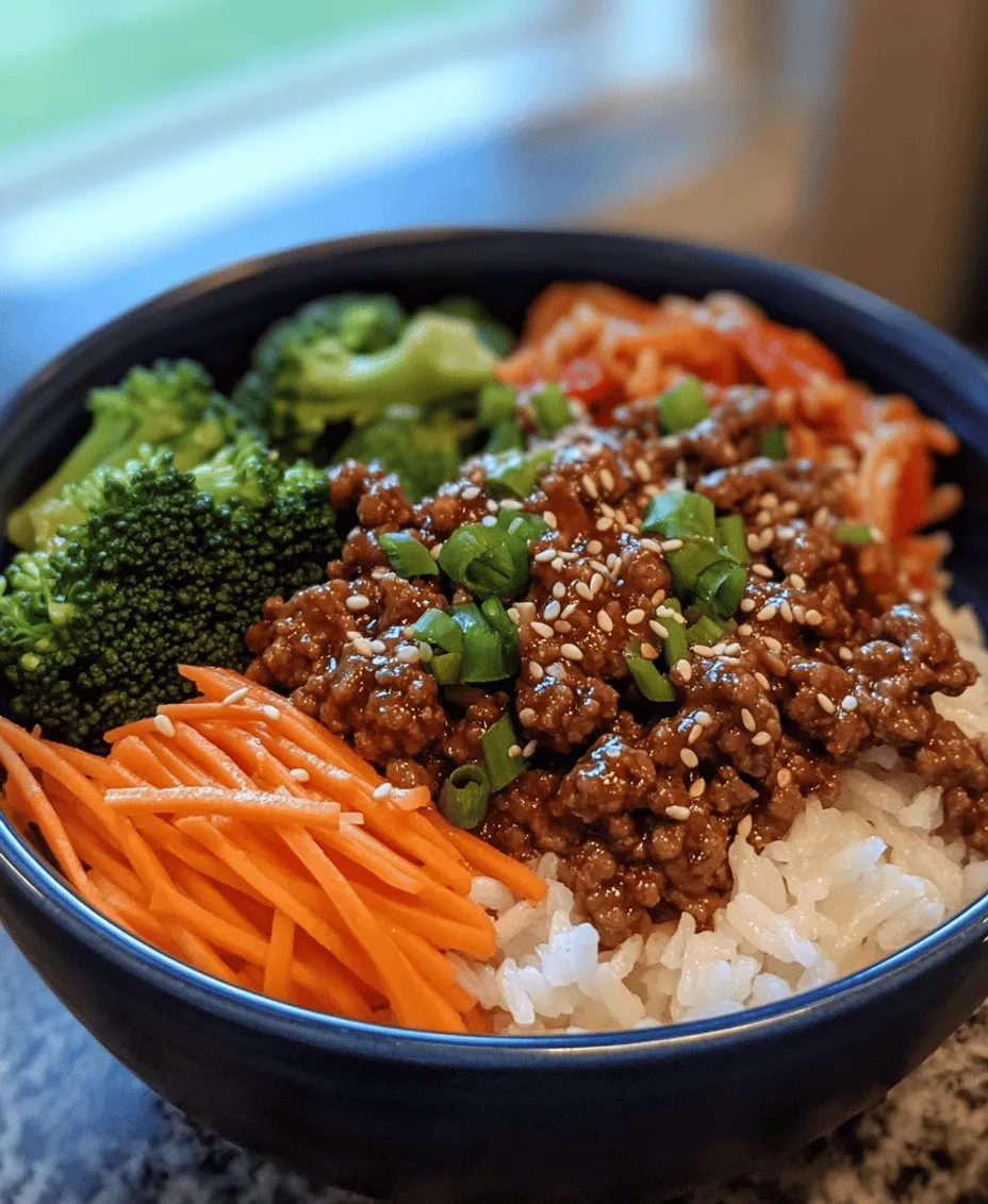 The Savory Korean Ground Beef Bowl is a delightful dish that has gained immense popularity not just in Korea but across the globe. This meal perfectly encapsulates the essence of Korean cuisine, which is renowned for its harmonious balance of flavors and textures. The combination of savory, sweet, and umami notes, along with a variety of textures, makes this dish not only satisfying but also incredibly appealing to the taste buds.