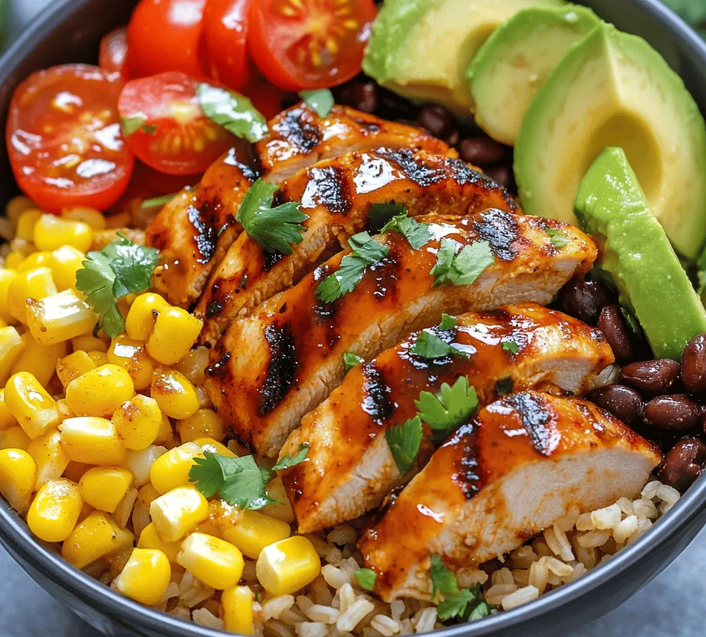 Welcome to the world of Honey Chipotle Chicken Rice Bowls, a delicious and satisfying dish that beautifully balances sweet and spicy flavors. This recipe is not just a feast for the palate; it’s a nourishing meal that brings together wholesome ingredients, making it an excellent choice for both weeknight dinners and meal prep. The combination of honey's natural sweetness with the smoky heat of chipotle creates a symphony of flavors that will tantalize your taste buds and leave you craving more.