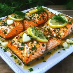 When it comes to preparing a delicious and healthy dinner, few dishes can rival the exquisite flavors of Garlic Butter Baked Salmon. This recipe is not only simple to make but also packed with rich flavors that will tantalize your taste buds. Whether you're looking to impress guests at a dinner party or need a quick weeknight meal, this dish is sure to please everyone at your table. The combination of succulent salmon fillets, aromatic garlic, and creamy butter creates a symphony of taste that is both comforting and gourmet. Plus, with the added nutritional benefits of salmon, this meal is as good for your health as it is for your palate.