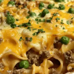 When it comes to comfort food, few dishes evoke the same warmth and nostalgia as a hearty casserole. The *Creamy Dreamy Sour Cream Beef Noodle Casserole* is a quintessential example, combining the rich flavors of seasoned ground beef, tender wide egg noodles, and creamy toppings into one delightful dish. This casserole is not just a meal; it’s a cozy embrace in a bowl, perfect for family dinners or simple weeknight meals.