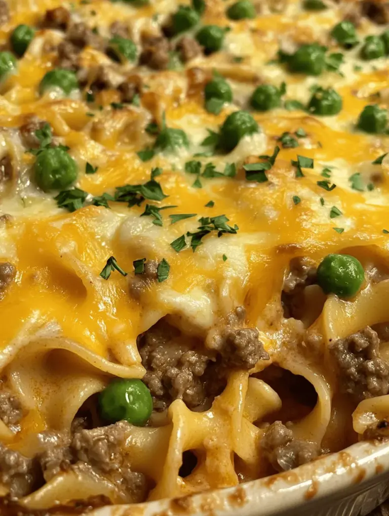 When it comes to comfort food, few dishes evoke the same warmth and nostalgia as a hearty casserole. The *Creamy Dreamy Sour Cream Beef Noodle Casserole* is a quintessential example, combining the rich flavors of seasoned ground beef, tender wide egg noodles, and creamy toppings into one delightful dish. This casserole is not just a meal; it’s a cozy embrace in a bowl, perfect for family dinners or simple weeknight meals.