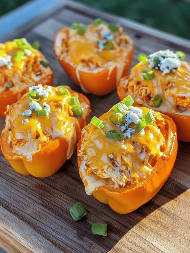 In recent years, stuffed peppers have gained immense popularity as a versatile dish that seamlessly blends convenience, flavor, and nutrition. They are not only visually appealing but also customizable, allowing cooks to experiment with various fillings that cater to both classic and contemporary taste preferences. Among the myriad of stuffing options, one particular combination has captured the hearts (and taste buds) of many: Buffalo Chicken Dip Stuffed Sweet Bell Peppers. This dish brings together the hearty essence of Buffalo chicken dip with the fresh, vibrant crunch of sweet bell peppers, creating a perfect balance of flavors and textures.