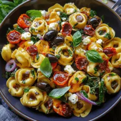 Are you looking for a dish that combines flavor, freshness, and versatility? Look no further than the Sun Dried Tomato Tortellini Pasta Salad. This delightful recipe is a perfect fusion of rich, savory flavors and vibrant ingredients, making it a crowd-pleaser at any gathering. Whether you are hosting a summer picnic, throwing a party, or simply want a quick and satisfying meal, this tortellini salad is an excellent choice.