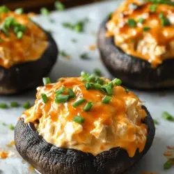 To create the perfect Buffalo Chicken Dip Stuffed Baked Mushrooms, it’s essential to understand the key ingredients that contribute to its delectable flavor and texture. Each component plays a crucial role in crafting this dish, from the choice of mushrooms to the creamy filling.