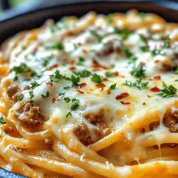 If you're searching for a dish that embodies the essence of comfort food, look no further than Cheesy Garlic Butter Linguine Pasta with Savory Ground Beef. This recipe marries al dente linguine with a rich, buttery sauce, creating a delightful blend of flavors that will tantalize your taste buds. The combination of garlic, cheese, and savory ground beef not only satisfies cravings but also brings warmth and joy to the dining table.