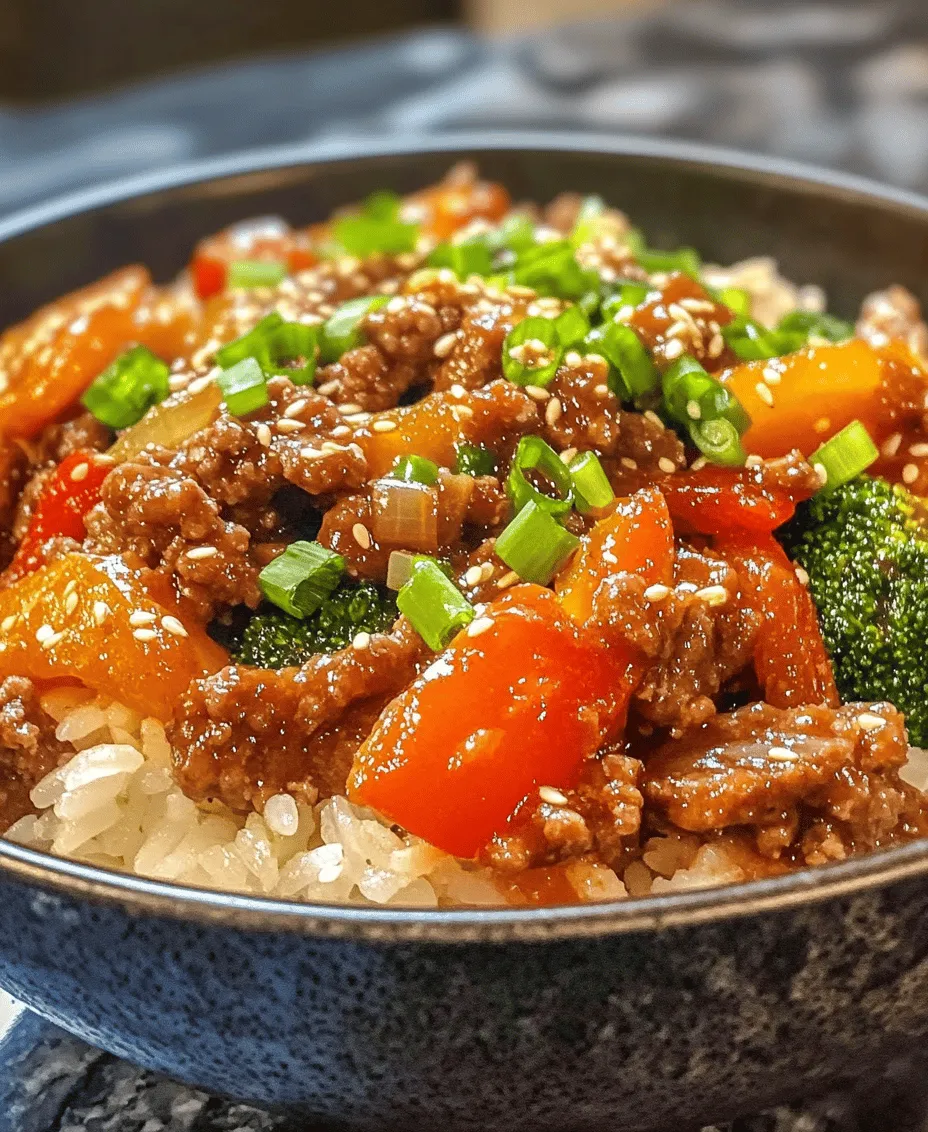 In the fast-paced world we live in, finding a meal that is both quick to prepare and satisfying can be a challenge. Enter the Crispy Beef Rice Bowl—a delightful fusion of flavors and textures that promises to transform your busy weeknights into culinary adventures. This recipe showcases the perfect harmony of ground beef, fresh vegetables, and perfectly cooked jasmine rice, making it an ideal option for a nutritious dinner any day of the week.