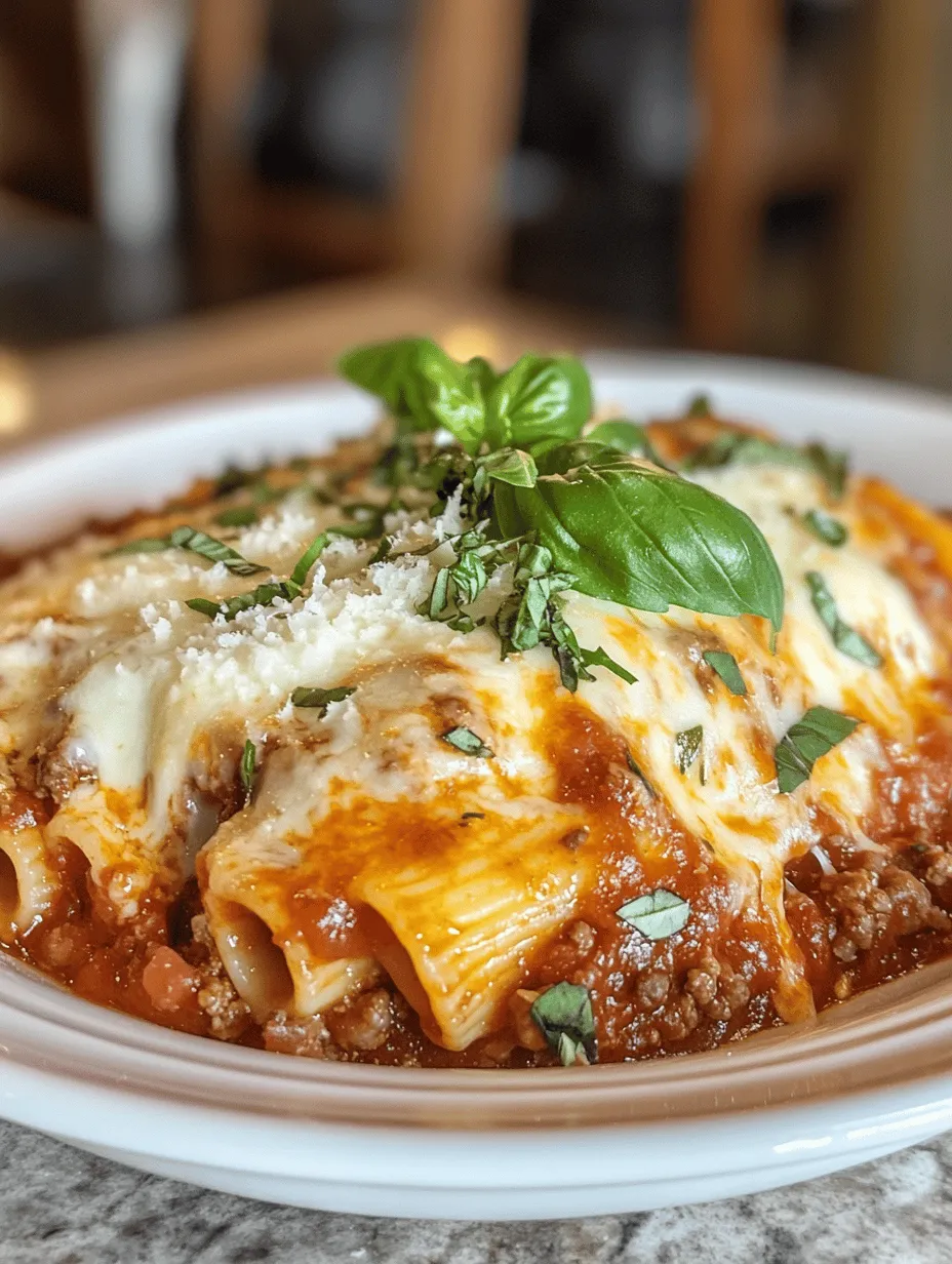 Rigatoni al Forno is a beloved dish that embodies the heart and soul of Italian cuisine. This baked pasta recipe combines the robust flavors of a hearty homemade meat sauce with the delightful texture of al dente rigatoni, all topped with a gooey layer of melted cheese. Its comforting qualities and rich flavors make it a go-to meal for families and gatherings, evoking memories of sun-drenched Italian kitchens filled with laughter and the inviting aroma of simmering sauces.