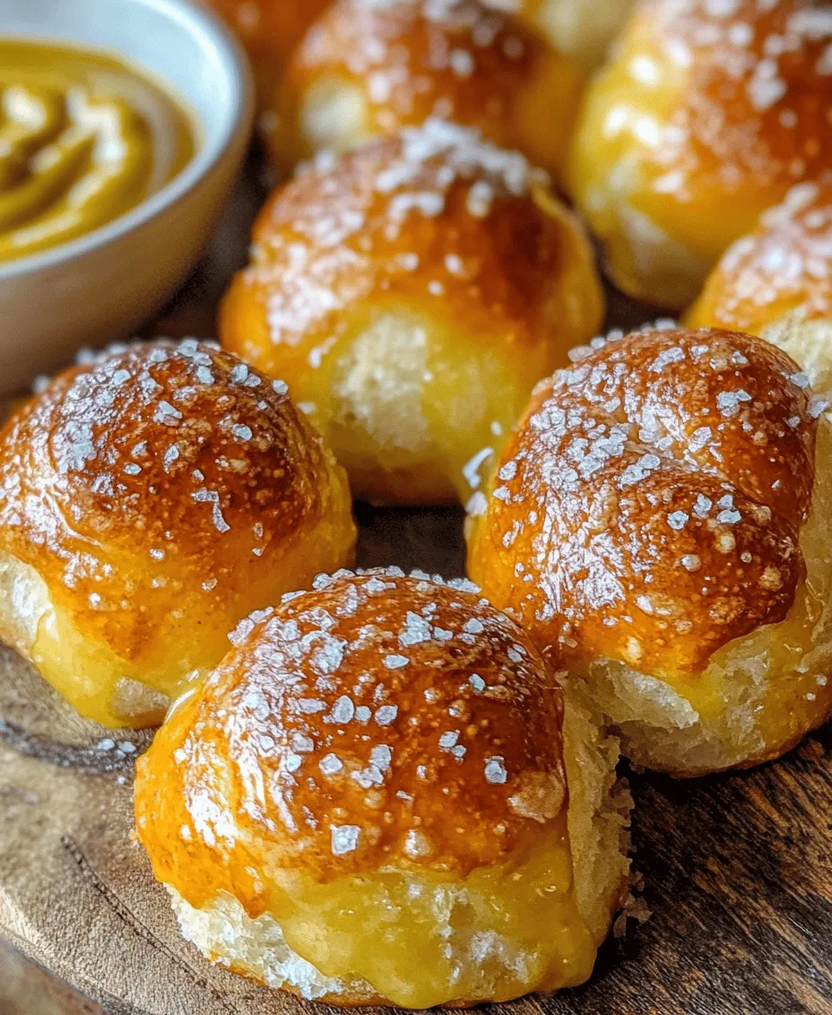 Soft pretzel bites have gained immense popularity as a delightful snack and party food. Their irresistible chewy texture, combined with a golden-brown exterior and a rich buttery flavor, makes them a favorite among both kids and adults. Whether served with a side of cheesy dip, mustard, or enjoyed plain, these little bites of heaven are sure to please any crowd.