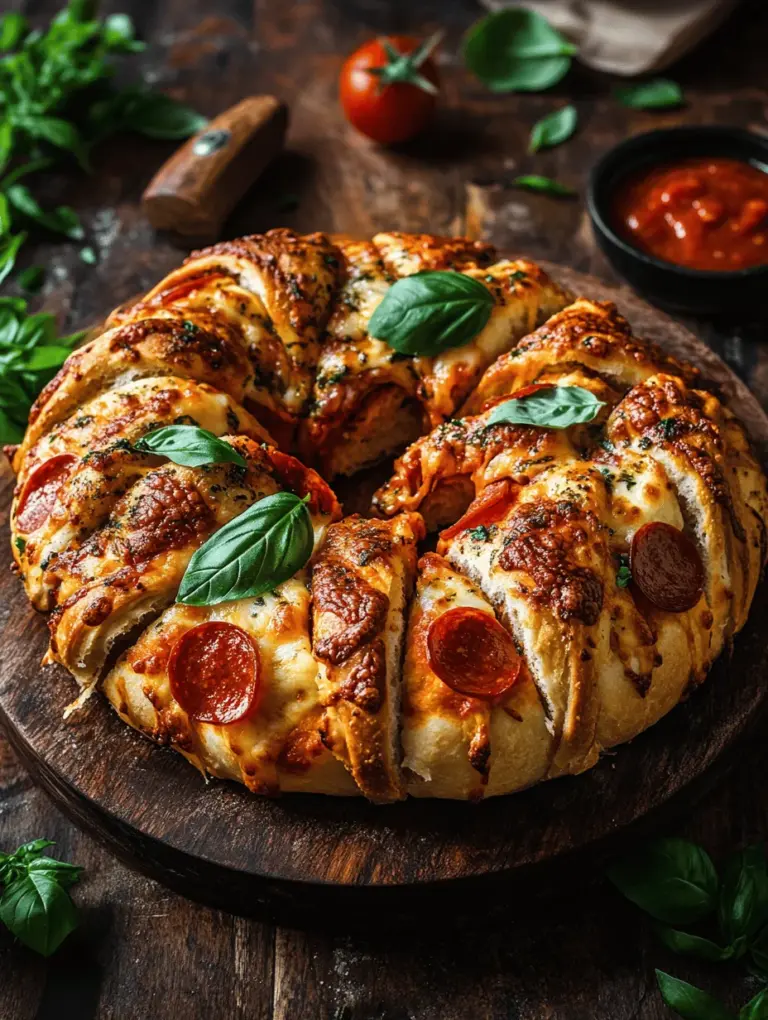 In the culinary world, few dishes have captured the hearts and appetites of people quite like pizza. This beloved meal has inspired a myriad of creative renditions, from pizza rolls to pizza-inspired casseroles. Among these delicious variations, Pull-Apart Pepperoni Pizza Bread stands out as a fun, interactive snack or appetizer perfect for sharing with family and friends. Its combination of gooey cheese, savory pepperoni, and aromatic spices, all encased in a warm, crusty bread, makes it an irresistible choice for gatherings, parties, or even a cozy night in.