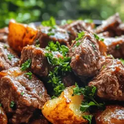 If you're searching for a dish that effortlessly combines comfort and flavor, look no further than Slow Cooker Garlic Butter Beef Bites & Potatoes. This hearty recipe not only warms the soul but also tantalizes the taste buds with its rich garlic and buttery flavors. The allure of this dish lies in its simplicity and the way it transforms basic ingredients into a satisfying meal that the whole family can enjoy.