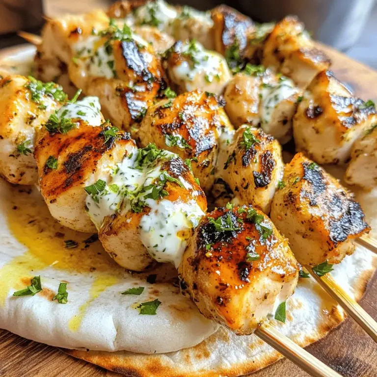 Chicken Souvlaki, a beloved dish from the heart of Greece, embodies the vibrant flavors and rich culinary traditions of Mediterranean cuisine. This classic street food features marinated chicken pieces grilled to perfection, typically served with warm pita bread, fresh vegetables, and tangy sauces. Souvlaki, which translates to “skewered meat” in Greek, is not merely a meal; it’s a cultural experience that brings people together around the table. Each bite offers a taste of sun-kissed herbs, zesty lemon, and succulent chicken that has been kissed by the flames of an open grill.