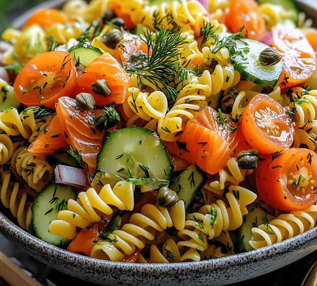 Smoked salmon pasta salad is a delightful dish that combines the rich flavors of smoked salmon with the comforting texture of pasta, creating a meal that is both nutritious and satisfying. This versatile salad can be enjoyed as a light lunch, a side dish at dinner, or even as the star of a summer gathering. Its ability to be prepared ahead of time makes it a go-to option for meal prepping and entertaining, allowing you to spend more time enjoying the company of your friends and family rather than worrying about what’s cooking in the kitchen.