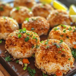 Crab Bombs are a culinary delight that tantalizes the taste buds with their irresistible blend of flavors and textures. Imagine sinking your teeth into a golden-brown, crispy exterior that encases a rich and creamy crab filling, bursting with the taste of the sea. These savory bites are perfect for seafood lovers and those looking to impress guests at their next gathering. Whether served as an appetizer at a dinner party or as a crowd-pleasing snack during game day, Famous Crab Bombs are sure to steal the spotlight.