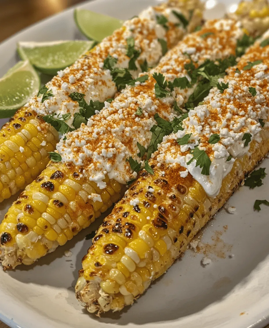 Mexican street corn, known as Elote, has captivated palates far beyond the bustling streets of Mexico. This beloved dish, often enjoyed from street vendors, showcases the vibrant flavors of Mexican cuisine and is a symbol of festive gatherings and celebrations. The unique combination of charred corn, rich toppings, and zesty seasonings brings together the essence of summer barbecues, outdoor parties, and family reunions. Whether served as an appetizer or a side dish, Fiesta-Style Baked Mexican Street Corn is not only a feast for the taste buds but also an eye-catching addition to any dining table.