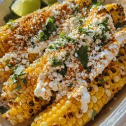 Mexican street corn, known as Elote, has captivated palates far beyond the bustling streets of Mexico. This beloved dish, often enjoyed from street vendors, showcases the vibrant flavors of Mexican cuisine and is a symbol of festive gatherings and celebrations. The unique combination of charred corn, rich toppings, and zesty seasonings brings together the essence of summer barbecues, outdoor parties, and family reunions. Whether served as an appetizer or a side dish, Fiesta-Style Baked Mexican Street Corn is not only a feast for the taste buds but also an eye-catching addition to any dining table.