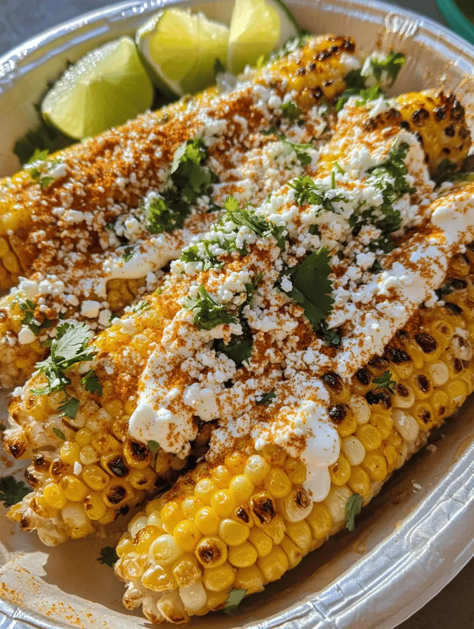 Mexican street corn, known as Elote, has captivated palates far beyond the bustling streets of Mexico. This beloved dish, often enjoyed from street vendors, showcases the vibrant flavors of Mexican cuisine and is a symbol of festive gatherings and celebrations. The unique combination of charred corn, rich toppings, and zesty seasonings brings together the essence of summer barbecues, outdoor parties, and family reunions. Whether served as an appetizer or a side dish, Fiesta-Style Baked Mexican Street Corn is not only a feast for the taste buds but also an eye-catching addition to any dining table.