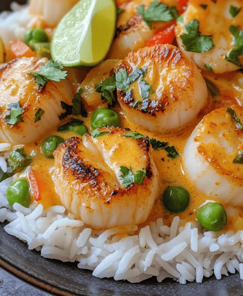 Welcome to the world of culinary delight with our Spicy Coconut Curry Scallops recipe. This dish combines tender, succulent sea scallops with a rich, aromatic coconut curry sauce that tantalizes the taste buds and warms the soul. Seafood has long held a cherished spot in culinary traditions around the globe, celebrated not only for its exquisite flavor but also for its versatility and nutritional benefits. Scallops, in particular, are a favorite among seafood lovers due to their delicate texture and sweet, slightly briny taste.