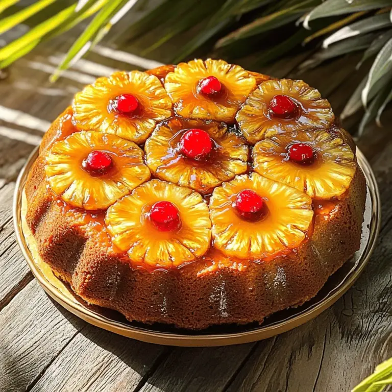 Imagine a warm, sun-soaked day, the sweet scent of ripe pineapples filling the air, and the joy of sharing a delectable dessert with family and friends. The Tropical Bliss Pineapple Upside Down Bundt Cake captures this essence perfectly. This delightful cake combines the nostalgic charm of an upside-down cake with the tropical flavors of fresh pineapple and buttery sweetness. It's not just a dessert; it's an experience that takes you straight to a summer paradise with each bite.