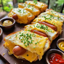 Welcome to the world of culinary comfort where two beloved staples unite to create a mouthwatering dish that is both nostalgic and innovative: Grilled Cheese Hot Dogs. This delightful fusion takes the classic grilled cheese sandwich and elevates it with the addition of juicy hot dogs, making it a perfect dish for casual gatherings, family meals, or even a fun weeknight dinner. Imagine sinking your teeth into a crispy, buttery exterior that gives way to gooey melted cheese encasing a perfectly grilled hot dog—it's a satisfying combination that is hard to resist.