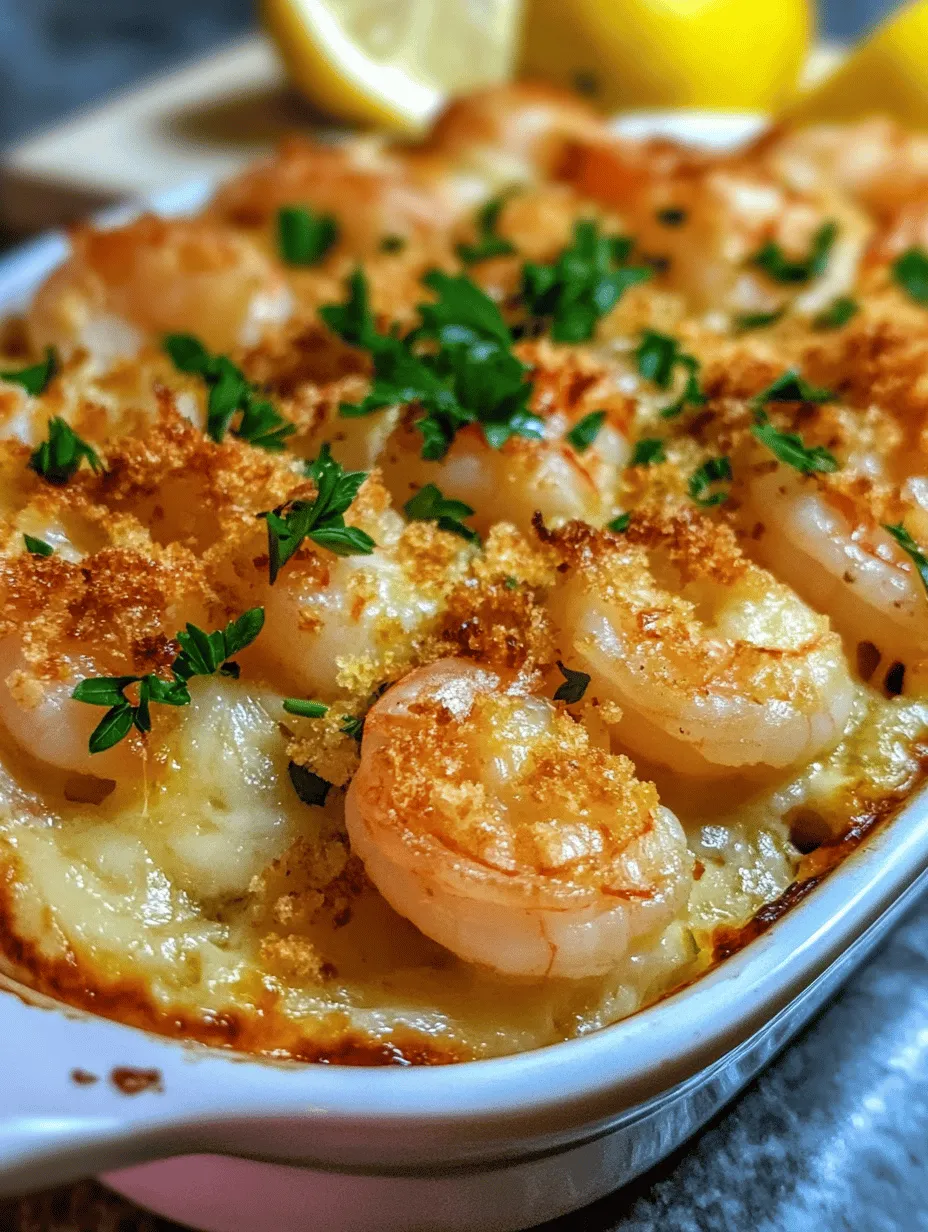 To truly appreciate the depth of flavor in Savory Garlic Shrimp Gratin, it’s crucial to understand the role of each ingredient. The harmonious combination of shrimp, garlic, cream, cheese, breadcrumbs, and seasonings creates a dish that is both comforting and sophisticated.