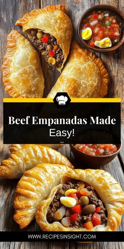 Discover the delicious world of savory beef empanadas with our easy-to-follow recipe! These flaky pastries are filled with seasoned ground beef, onions, and spices for a comfort food experience that’s sure to impress. Perfect as snacks or main courses, they can be baked or fried to suit your taste. Ready to elevate your culinary skills? Click through to explore the step-by-step guide and make your own mouthwatering empanadas today!