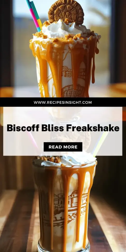 Indulge in the delicious joy of the Lotus Biscoff Delight Freakshake, a show-stopping dessert that will wow your taste buds! This over-the-top treat combines creamy vanilla ice cream, rich Biscoff spread, and crunchy cookie bits for a unique flavor explosion. Perfect for parties or a sweet treat at home, follow our easy recipe to create your own heavenly freakshake. Click to explore this delightful recipe and elevate your dessert game today!